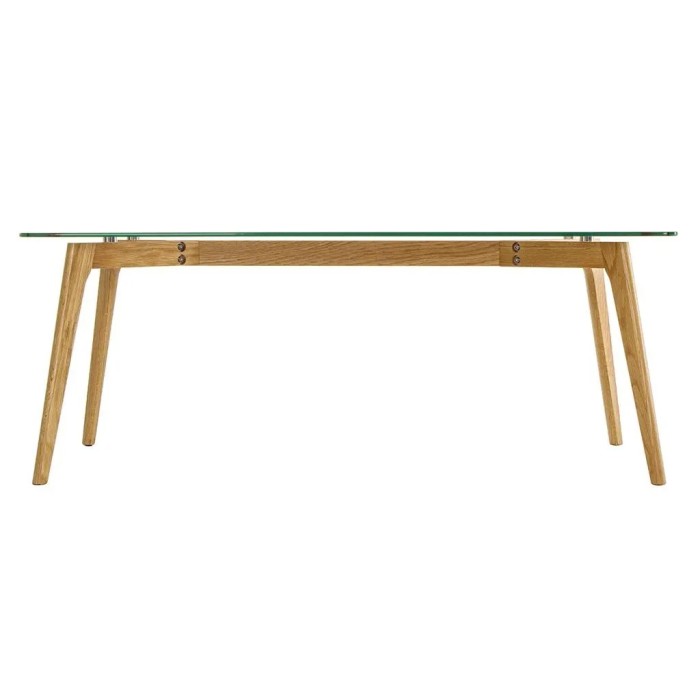 TAVOLINO ALPINE RETT. VETRO 120X60X45H